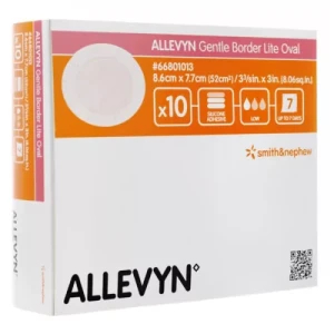 Allevyn gentle border lite oval taille s x10